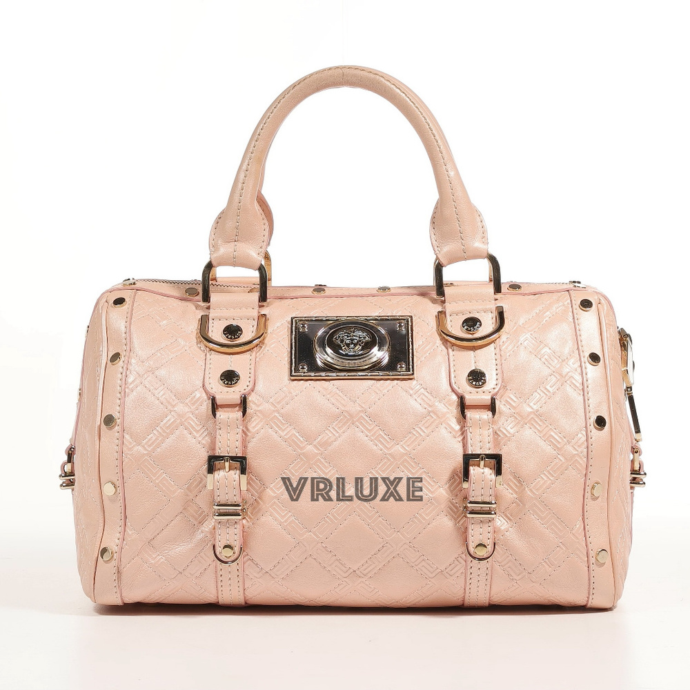 Madona Boston Pink Leather Bag